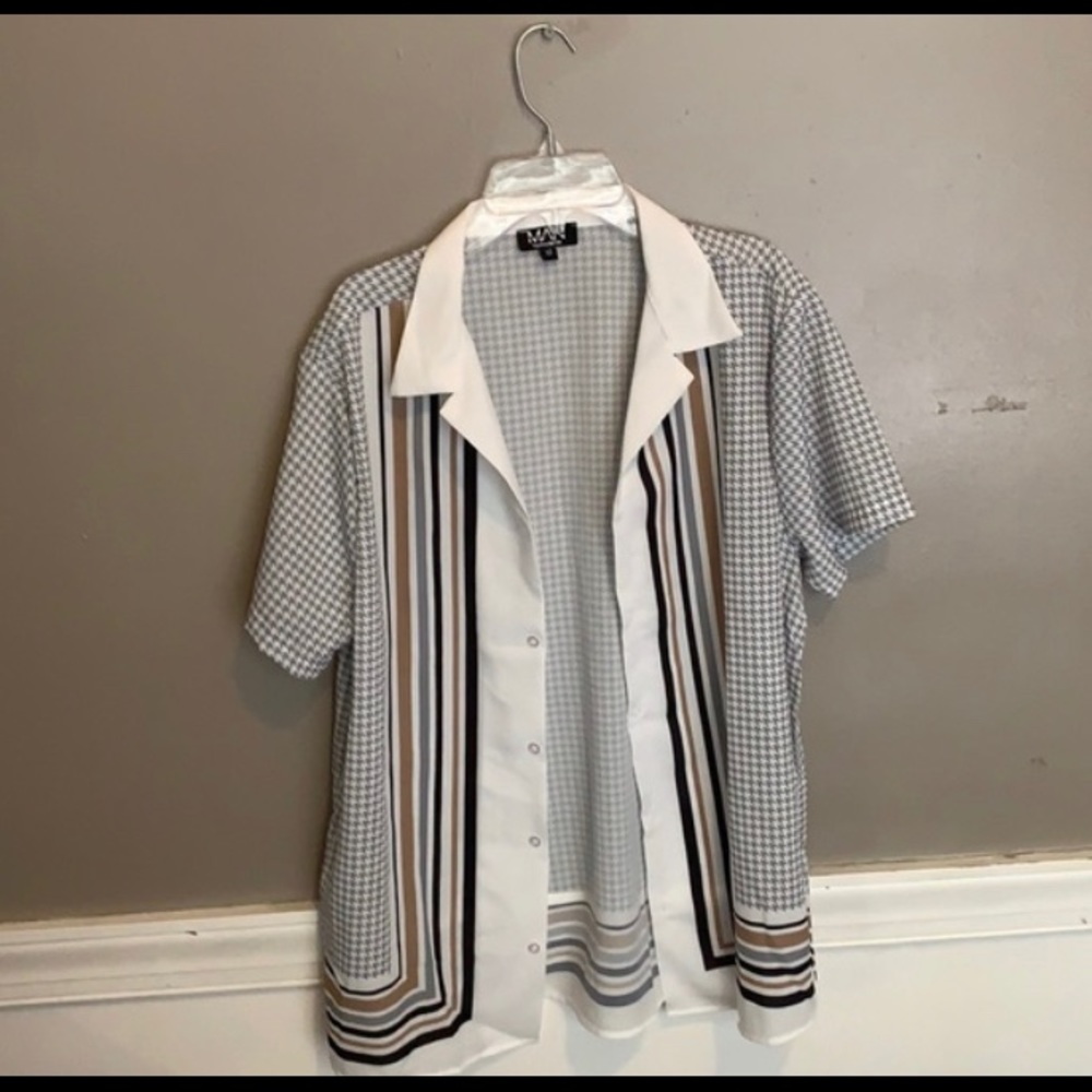 Vintage bowling button down shirt